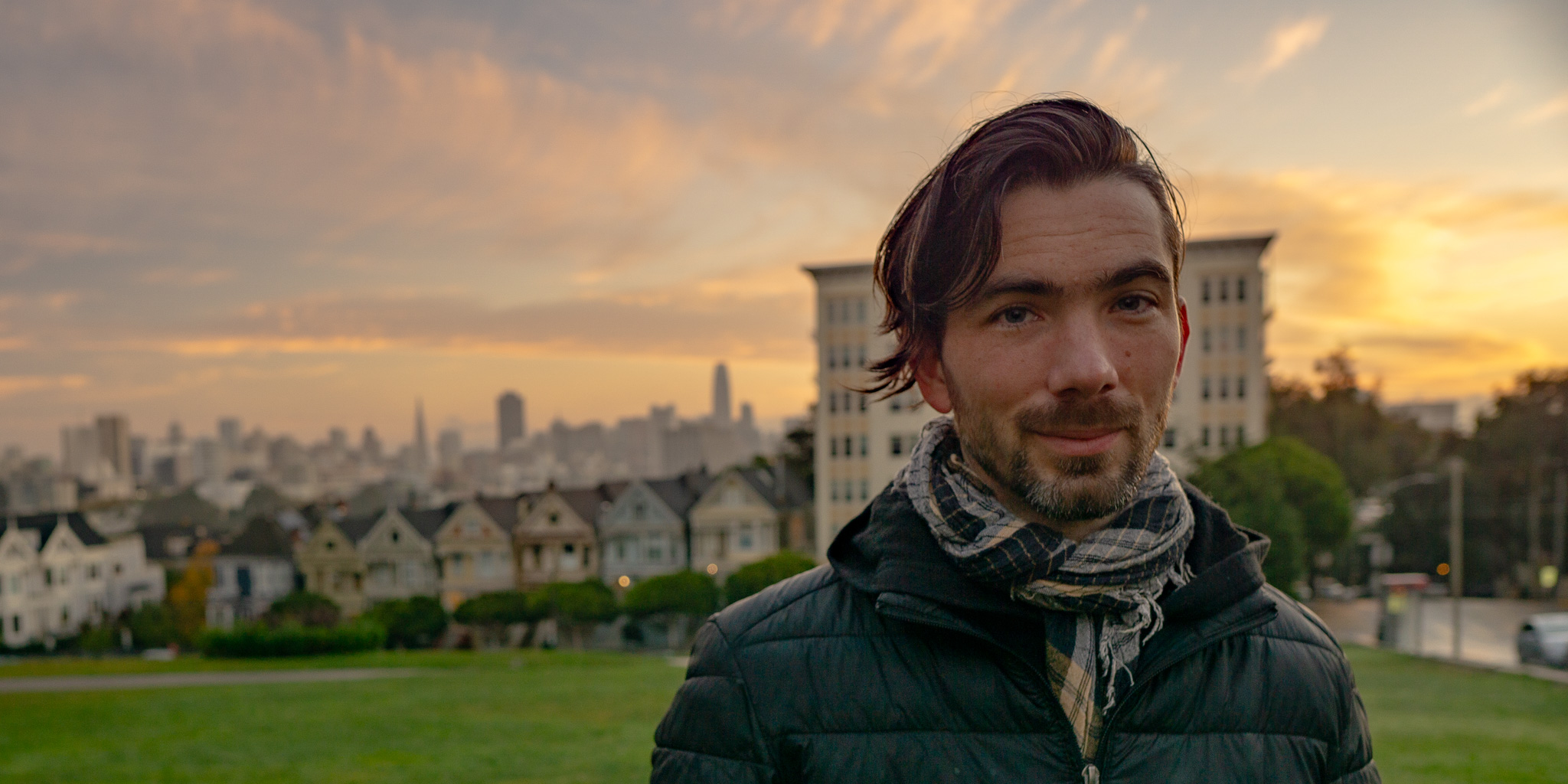 The author at Alamo Square