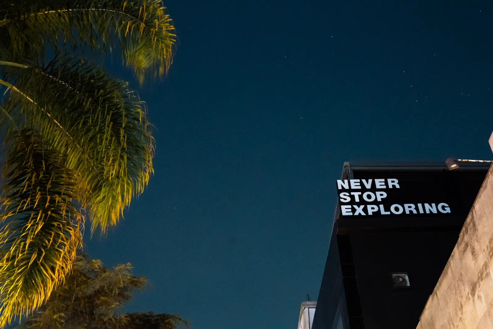 Never Stop Exploring